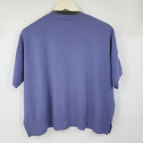 women Splendid Fine Gauge Short Sleeve Periwinkle Purple Sweater M