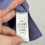 women Splendid Fine Gauge Short Sleeve Periwinkle Purple Sweater M