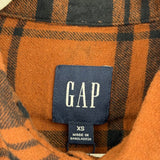 women Gap NWT Plaid Flannel Brown & Black Woven Top XS