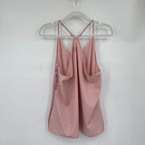 women Grace Karin NWT Sequin Cami Tank Pink Woven Top 2XL