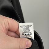 women Express NWOT Vegan Leather Cropped Black Jacket L