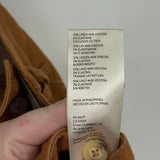 women Maeve - Anthro Linen Blend Wide Leg Button Fly Cedar Brown Pants 6