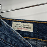 women Levi's Premium Ribcage Blue Shorts 27/4