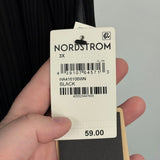 women Halogen NWT Micropleat Sleeveless Black Woven Top 3X