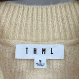 women THML - Anthro Star Crew Cream Sweater S