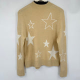 women THML - Anthro Star Crew Cream Sweater S