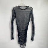 women Free People Last Layer Mesh Black Knit Top M