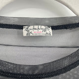 women Free People Last Layer Mesh Black Knit Top M