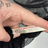 women Free People Last Layer Mesh Black Knit Top M