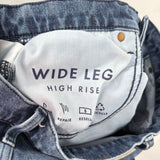 women Lucky Brand Wide Leg High Rise Blue Jeans 8