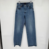 women Lucky Brand Wide Leg High Rise Blue Jeans 8