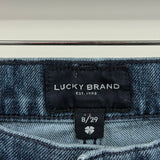 women Lucky Brand Wide Leg High Rise Blue Jeans 8
