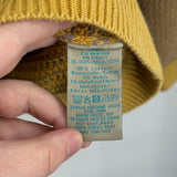 women Boden Striped Knit Pullover Yellow Gray Sweater 12