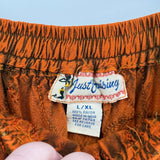 women Just Cruising Bohemian Midi Burnt Orange Skirt L/XL