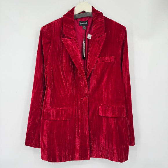 women Steve Madden NWT Imaan Blazer Red Jacket M