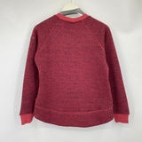 women Columbia Chillin Houndstooth Marsala Red Sweater S