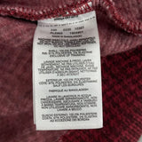 women Columbia Chillin Houndstooth Marsala Red Sweater S