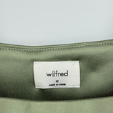 women Wilfred Shine Bustier Green Woven Top M