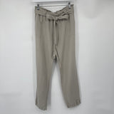 women Cartonnier - Anthro Linen Blend Belted Taupe Pants S