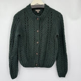 women J. Crew Point Sur Crew Cardigan Spruce Green Sweater S