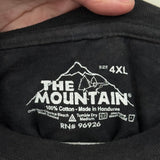 unisex The Mountain Cat Face Tee Black Knit Top 4X