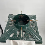 Cast Iron Green Christmas Tree Stand Holiday
