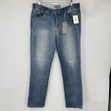 women Wit & Wisdom NWT Distressed Ab Solution Girflriend Blue Jeans 10