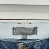 women Wit & Wisdom NWT Distressed Ab Solution Girflriend Blue Jeans 10
