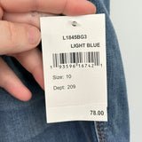 women Wit & Wisdom NWT Distressed Ab Solution Girflriend Blue Jeans 10