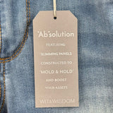 women Wit & Wisdom NWT Ab Solution Itty Bitty Boot Blue Jeans 10