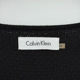 women Calvin Klein Striped Sweater Dress Black White Dress M