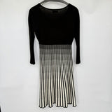 women Calvin Klein Striped Sweater Dress Black White Dress M