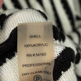 women Calvin Klein Striped Sweater Dress Black White Dress M