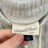 women Universal Thread Wide Leg Sweats Gray Pants L