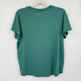 women Madewell Softfade Cotton Tee Pine Green Knit Top L