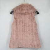 women Marc New York Faux Fur Faux Sherpa Vest Pink Jacket M