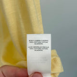 women Lucky Brand NWT Lace Trim Butter Yellow Knit Top XL