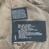 women London Fog Mid-Length Puffer w/Fur Trim Olive Coat L