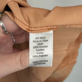 women Coldwater Creek Suede Pieced Duster Ginger Jacket 8P