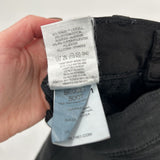 women DL 1961 Waxed Bridget High Rise Instasculpt Crop Boot Black Jeans 28