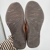 women Ryka Echo Leather Slip On Western Brown Shoes 9