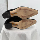 women Sam Edelman Sulema Suede Knee High Boots Black Shoes 7.5