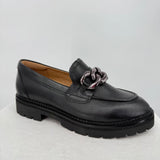 women Frankie4 Saint Leather Loafers Black Shoes 7