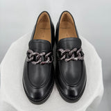 women Frankie4 Saint Leather Loafers Black Shoes 7