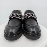 women Frankie4 Saint Leather Loafers Black Shoes 7