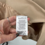 women BCBGeneration NWT Vegan Leather Blazer Latte Jacket XL