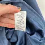 women Kut NWT Eveline Vegan Suede Moto Jacket Dusty Blue Jacket XL