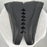 women Fly London Yaz Wedge Heel Black Shoes 38/7