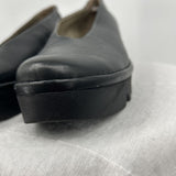 women Fly London Yaz Wedge Heel Black Shoes 38/7