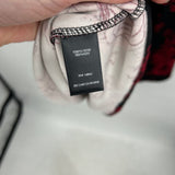 women Torrid NWT Rose Print Scuba Skate Black Red Dress 1/1X